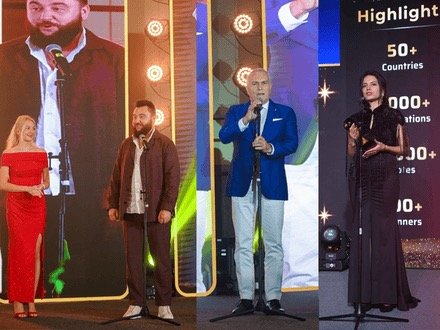 Closing moments of a gala evening in Dubai
