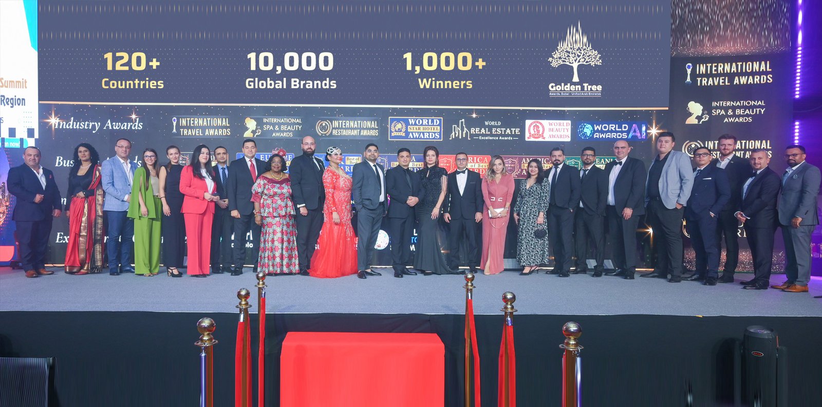 Display of award categories at the public service excellence awards